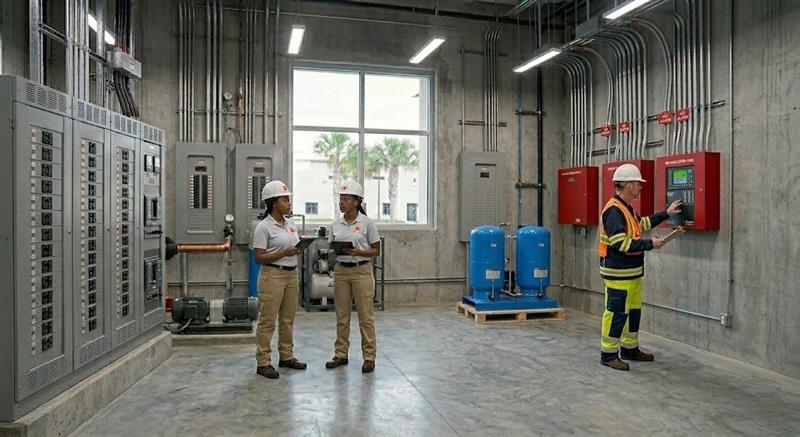 Fire inspection at the controls Recovered - Elite Fire & Security